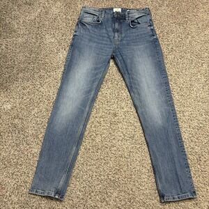 Cotton On Slim Tapered Jeans Mens 32x30 Blue Medium Wash Stretch Denim